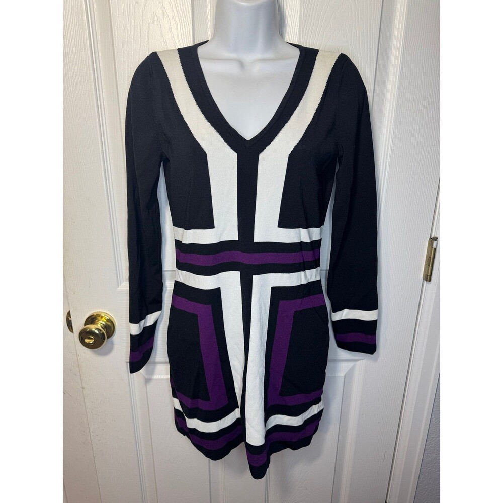 INC International Concepts V-Neck Sweater Dress Size M